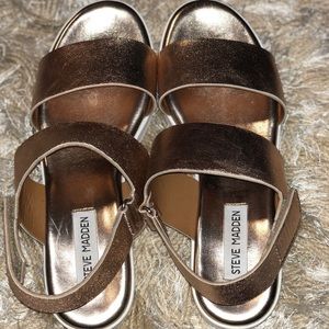 Steve Madden Rachel Rose Gold Platform Sandal